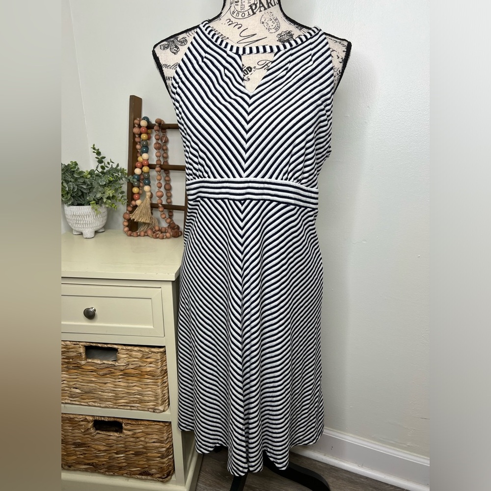 Brand New-INC Striped Sleeveless Halter Dress